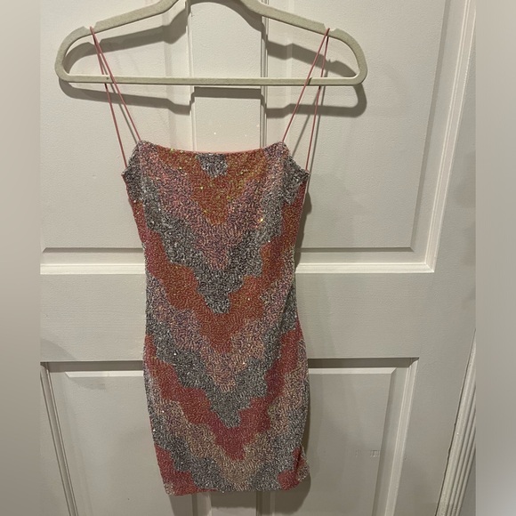 Iridescent Backless Mini Sequin Dress from Windsor NEW - Picture 1 of 4